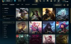 Conta prata 3 com 135 Champs e 89 Skins + 6 Vitoriosas