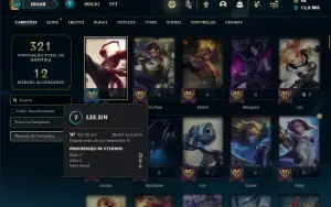 Conta prata 3 com 135 Champs e 89 Skins + 6 Vitoriosas