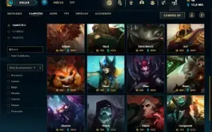 Conta prata 3 com 135 Champs e 89 Skins + 6 Vitoriosas