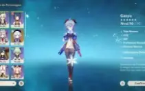 Conta Genshin Impact com Ganyu, Venti, Mona, Qiqi e Yoimiya