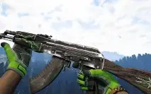 AK-47 | Riscas de Esmeralda (Testada em Campo)
