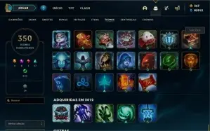 Conta desde season 2 - NV 369 - 386 Skins (Rammus Rei)