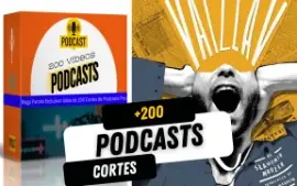+200 Cortes de Vídeos para Podcasts 🏆Premium🏆