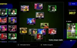 Efootball 2024 conta de pc painel da stean