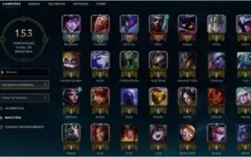 CONTA COM 81 CAMPEÕES E VARIAS SKINS MITICAS