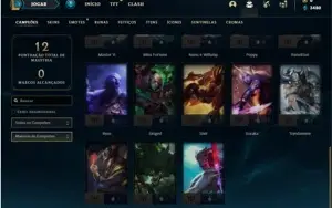 Conta prata 4 com 28 Champs e 3 Skins + 1 Ultimate