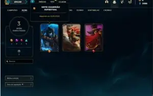 Conta prata 4 com 28 Champs e 3 Skins + 1 Ultimate