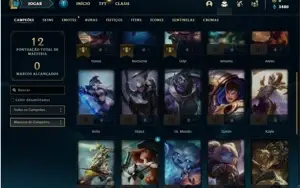 Conta prata 4 com 28 Champs e 3 Skins + 1 Ultimate