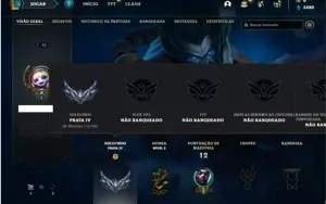 Conta prata 4 com 28 Champs e 3 Skins + 1 Ultimate