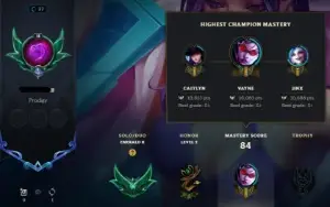 Conta League of Legends Esmeralda 2