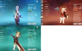 CONTA GENSHIN AR58 /15X5★/ Nahida, Shogun, Kokomi, Ayaka
