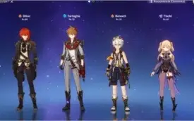 Conta AR 45 Diluc + Childe +Fischl C4 e Espadão Celestial