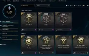 Vendo Conta antiga LOL 87 skins, 65 essencia mitica, 43 sk