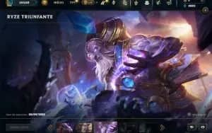 Diamante 1 com TODOS os champs e 351 Skins ( ADC / MID )