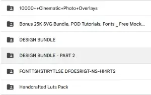 Presets, fontes, mockups e templates em um pack exclusivo