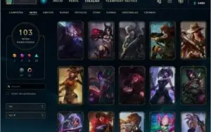 Conta Lol Plat1 Varias Skins E icones