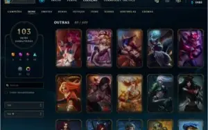 Conta Lol Plat1 Varias Skins E icones