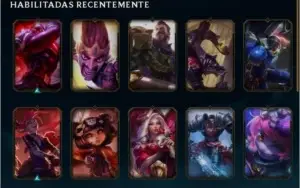 conta ouro 2 43 campeões 10 skins
