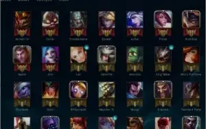 conta ouro 2 43 campeões 10 skins