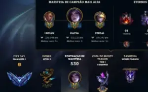 Conta League Of Legends Diamante 1 313 Skins