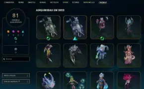 Conta League Of Legends Diamante 1 313 Skins