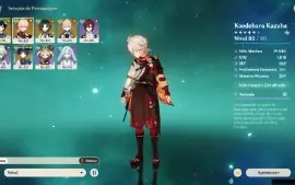 Conta Genshin - AR 57/18x5★/ 7 Armas 5★ - Main Venti C2