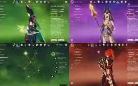 Conta Genshin - AR 57/18x5★/ 7 Armas 5★ - Main Venti C2