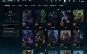 Conta diamante 3 com 40 Champs e 8 Skins