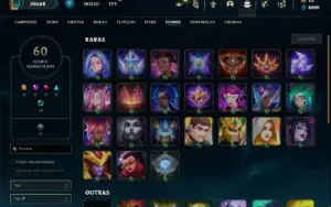 Conta diamante 3 com 40 Champs e 8 Skins