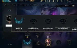 Platina 3 com 27 Champs e 6 Skins