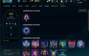 Platina 3 com 27 Champs e 6 Skins
