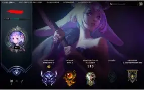 Conta de LoL, 129 Campeões, 152 Skins, Diamante 4
