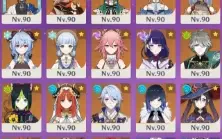 36 personagem 5 estrelas. 16 armas 5 estrelas