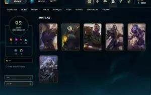 Conta diamante 2 com 150 Champs e 92 Skins