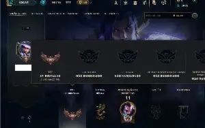 Unranked com 40 Champs e 18 Skins +1 Prestigio do Yasuo