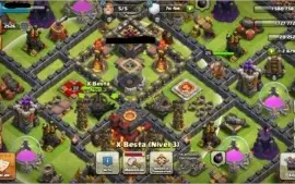 Clash Of Clans CV NV 10, com muitas gemas
