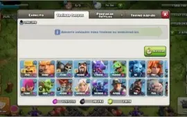 Clash Of Clans CV NV 10, com muitas gemas