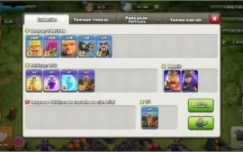 Clash Of Clans CV NV 10, com muitas gemas