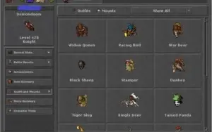 Tibia - EK 428 - Sword 114/107 ML 11 - Opt-pvp