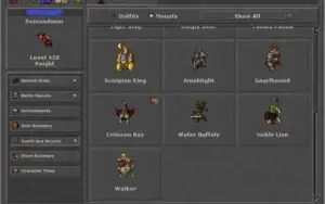 Tibia - EK 428 - Sword 114/107 ML 11 - Opt-pvp