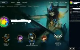 Vendo conta no League of Legends Prata3 com todos os champs