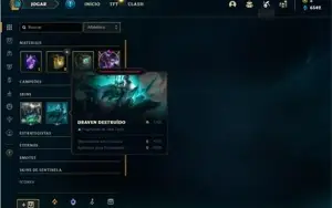 Conta prata 3 com 33 Champs e 9 Skins + 2 Fragmentos