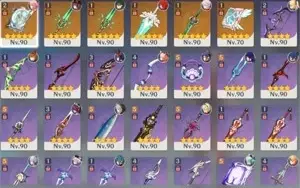 Genshin Impact Conta AR 58 11 Personagens 5 ⭐