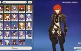 Conta Genshin Impact c/ 7 personagens 5 estrelas!