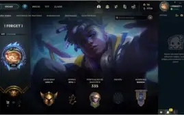 CONTA LOL NVL 259 GOLD4 116 SKINS