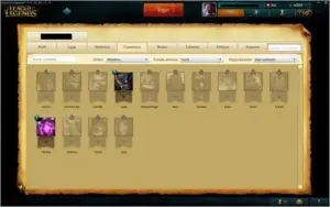 CONTA LOL 120 CHAMP/50 SKINS