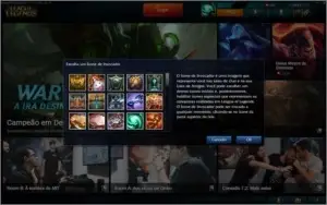 Conta de League of Legends com borda gold, e MMR alto