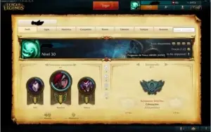 Conta de League of Legends com borda gold, e MMR alto