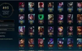 Conta De Lol - Unranked - Ultimo Elo Diamante 5 94 Skin