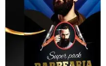 Mega Pack Arte Barbearia - Canva